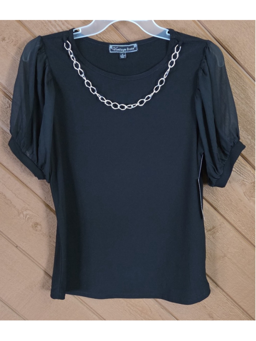 Women's black dress top size small